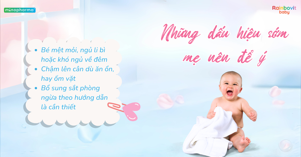 Trẻ sinh non, nhẹ cân – nhóm dễ thiếu sắt nhưng lại thường bị “bỏ sót”