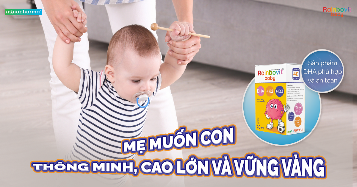 Bổ não - Sáng mắt - Chắc xương: Cần gì hơn một sản phẩm DHA + K2 + D3 cho bé yêu?