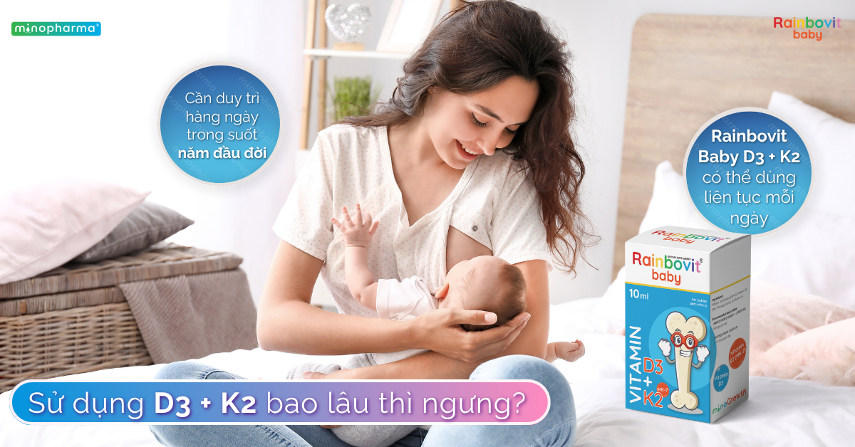 Sau khi đã mua vitamin D3 + K2 cho bé, mẹ nên lưu ý gì khi sử dụng?