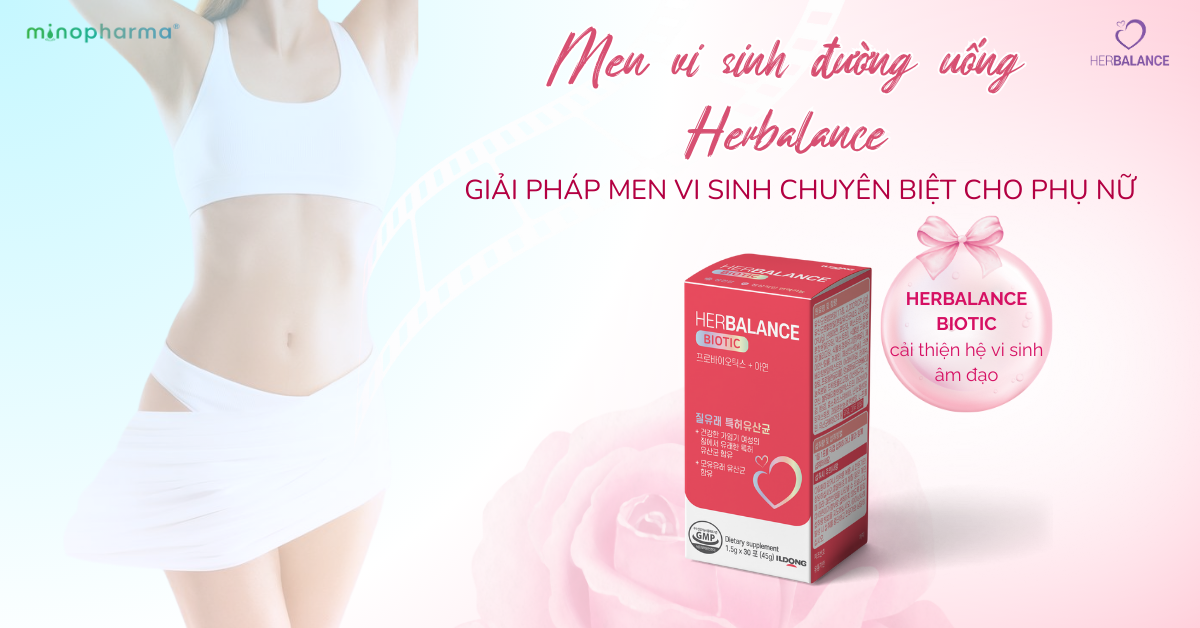 Men vi sinh HerBalance Biotic – Bảo vệ sức khỏe phụ nữ từ bên trong
