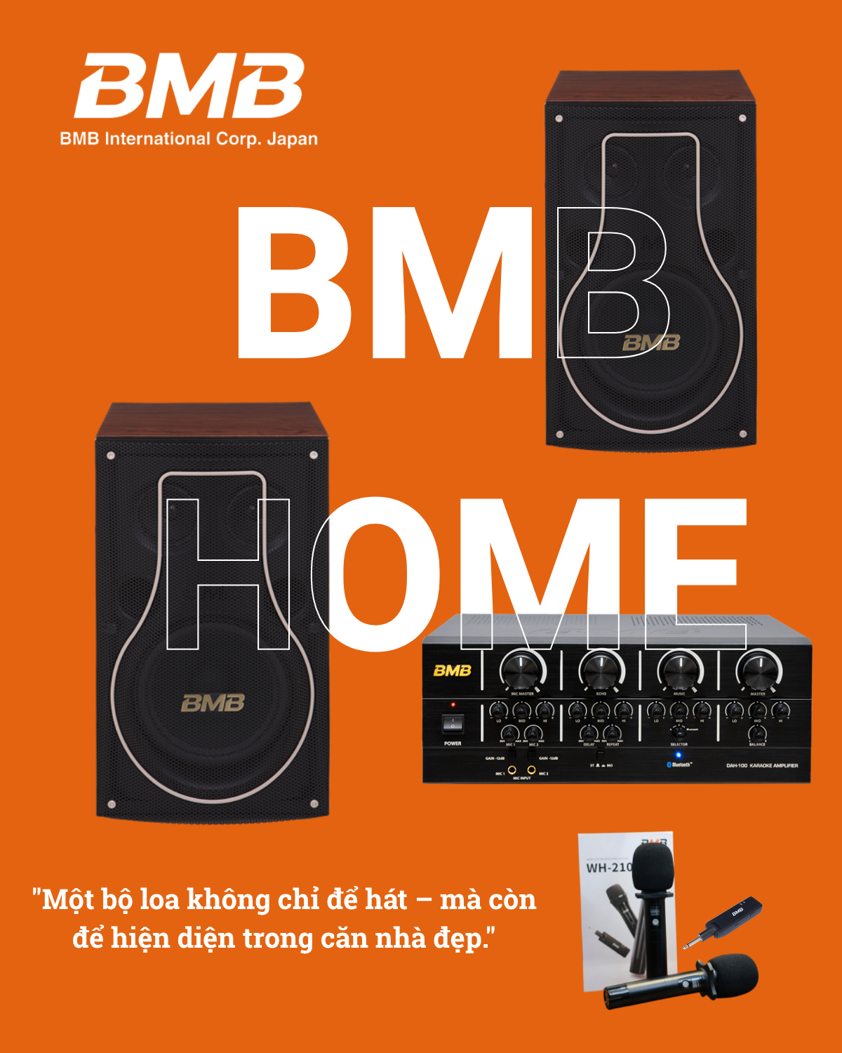 Loa karaoke BMB Home – Âm thanh tinh tế, thiết kế như nội thất