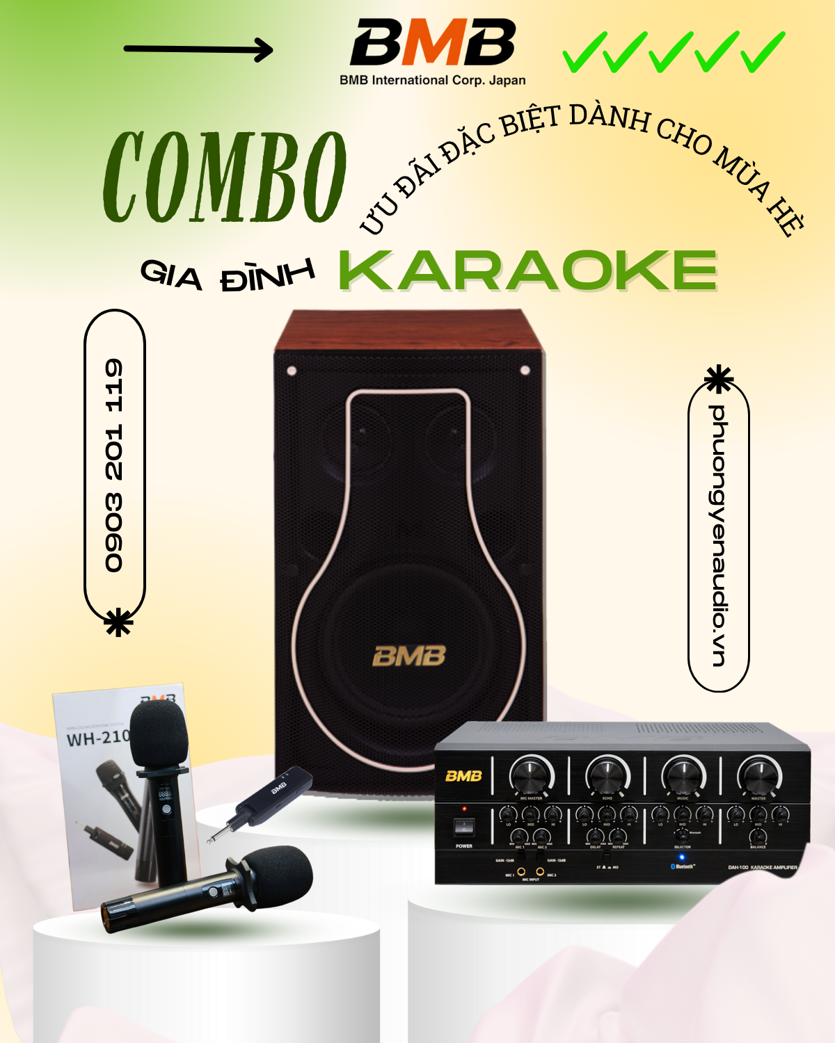 Combo karaoke BMB – Âm nhạc nhẹ nhàng cho người sống chậm, yêu nhà