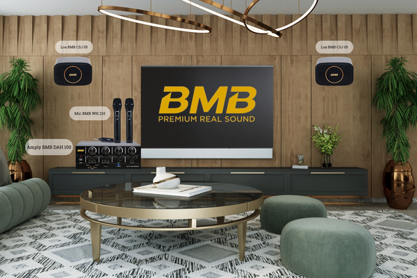 loa bmb csj 05 + amply bmb dah 100 + mic wh 210