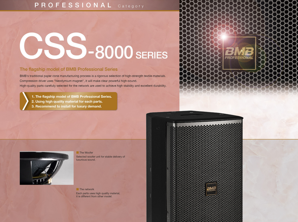 Loa Karaoke Pro BMB CSS 8010II / CSS 8012II (CSS 8000 Series BASS 30)