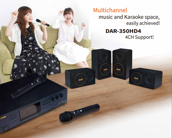 🔊 BMB DAR-350HD2 – Amply Karaoke Công Suất Khủng 350W x2 CH