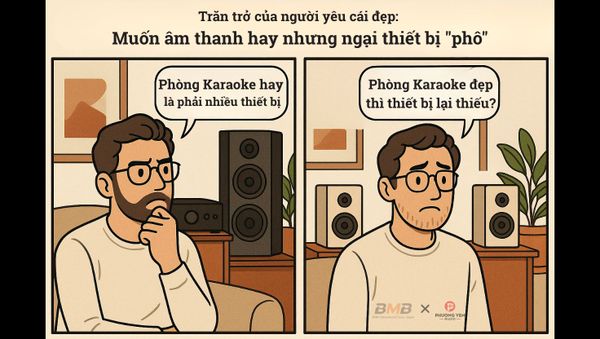 khi các dàn loa karaoke phù hợp với không gian trong nhà