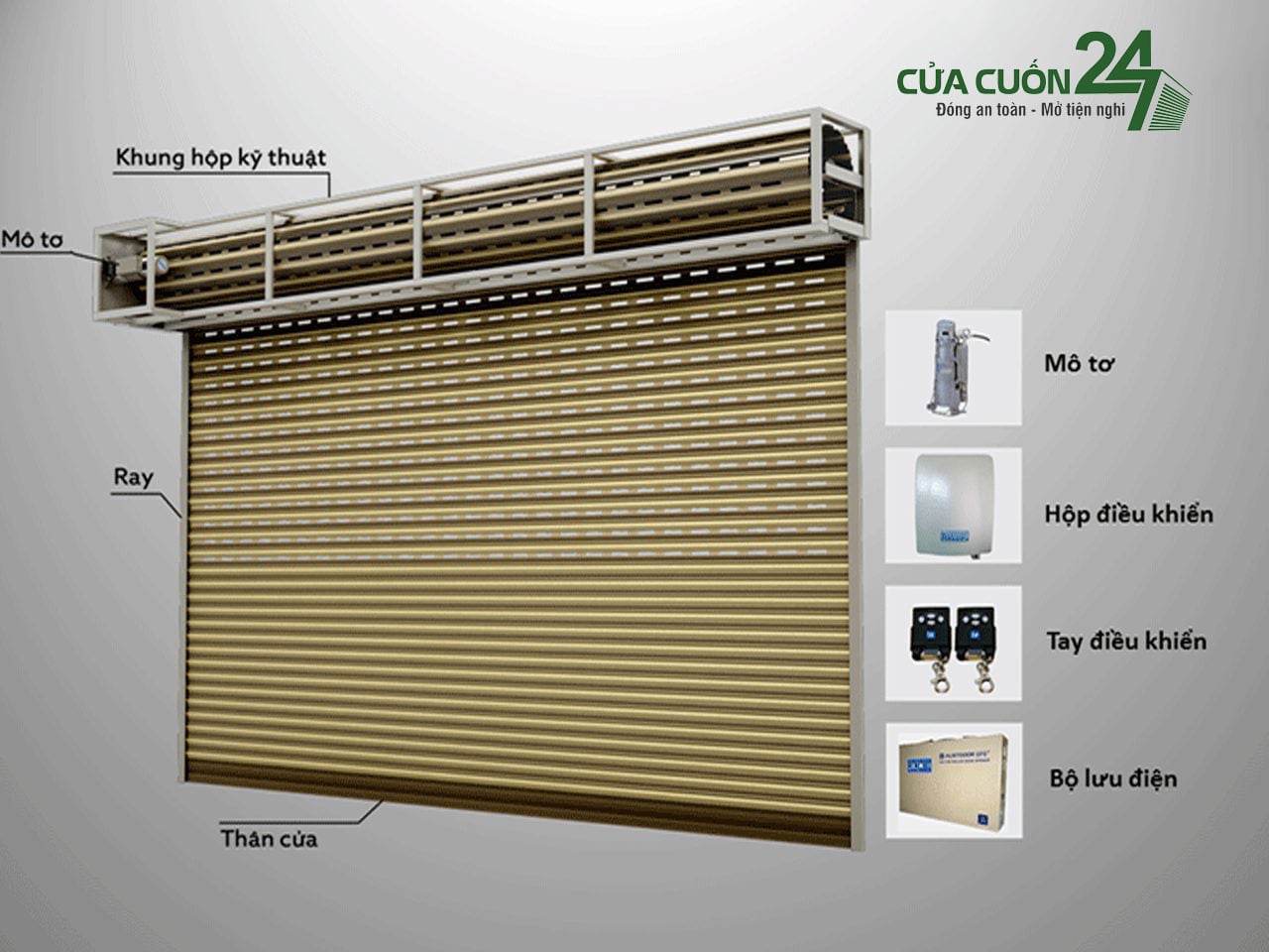 Thi công cửa cuốn AustDoor tại Buôn Ma Thuột