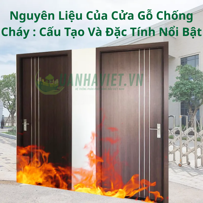 Nguyên Liệu Của Cửa Gỗ Chống Cháy : Cấu Tạo Và Đặc Tính Nổi Bật