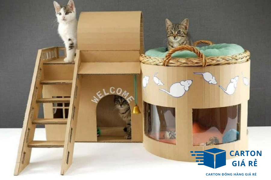 Làm Nhà Cho Thú Cưng Bằng Hộp Carton – Tại Sao Không?