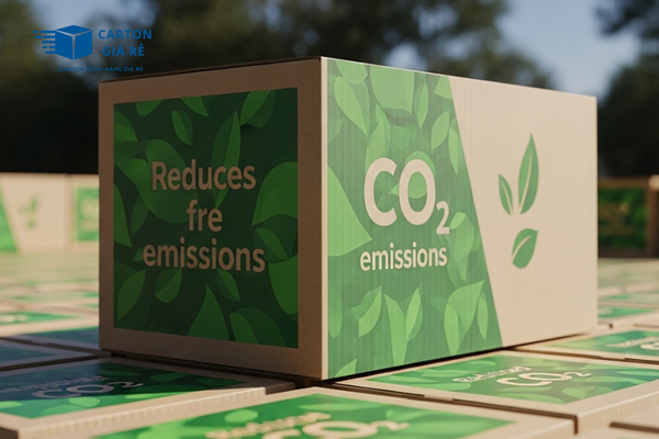 Giảm Phát Thải CO₂ Từ Việc Thay Thế Bao Bì Nhựa Bằng Bìa Carton