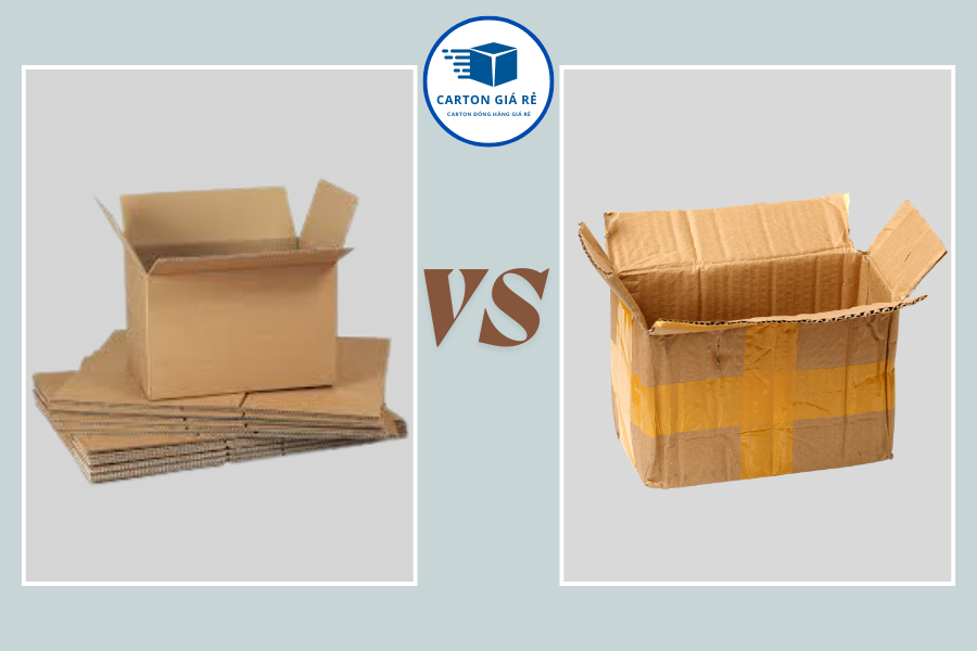 So Sánh Ưu Nhược Điểm: Hộp Carton Mới Giá Rẻ và Hộp Tự Làm Bằng Bìa Carton Cũ