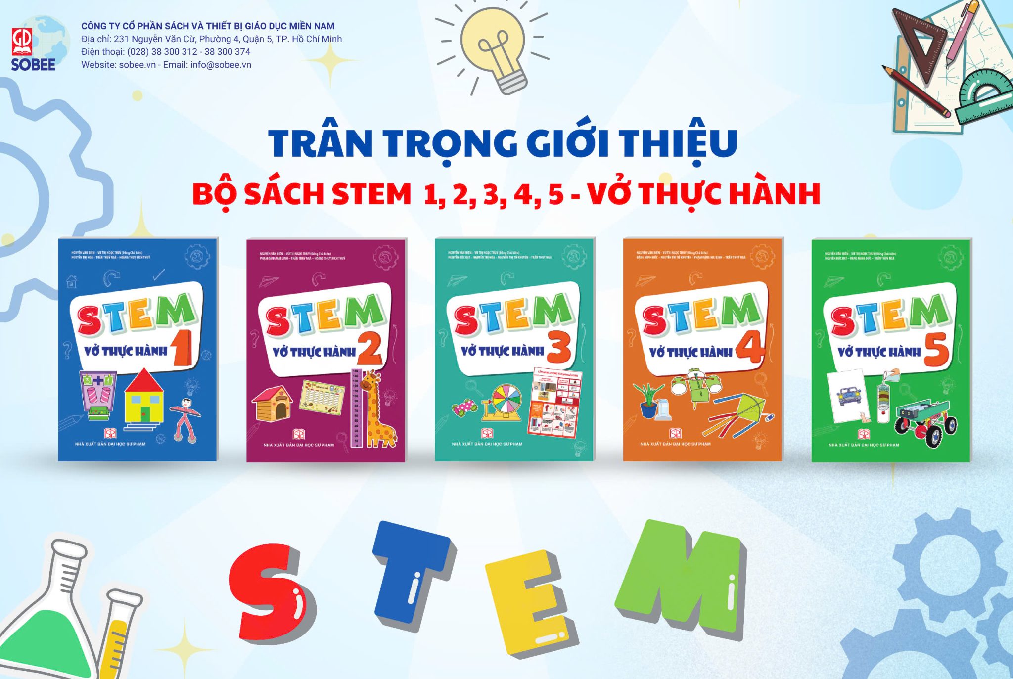 Giới thiệu bộ sách “STEM 1, 2, 3, 4, 5 – Vở thực hành”