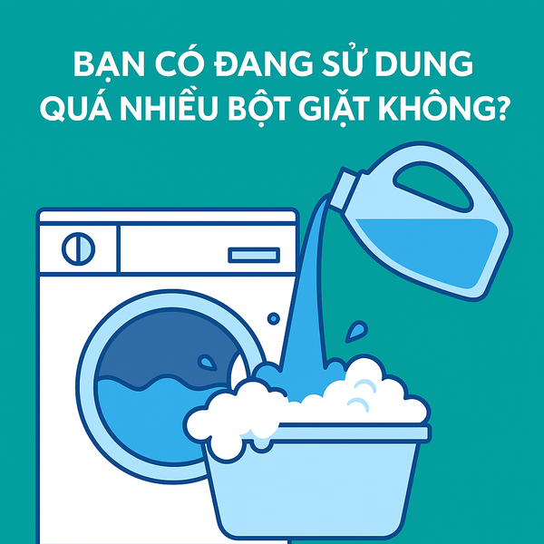 Bạn có đang sử dụng quá nhiều bột giặt không?