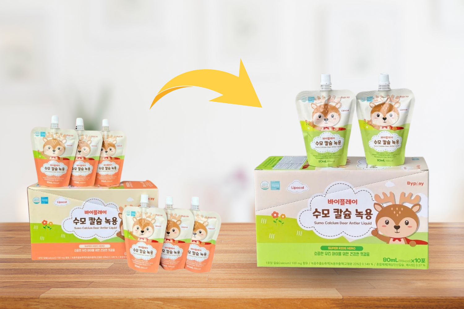 THÔNG BÁO THAY ĐỔI BAO BÌ SẢN PHẨM NƯỚC CANXI NHUNG HUƠU SUMO CALCIUM DEER ANTLER LIQUID