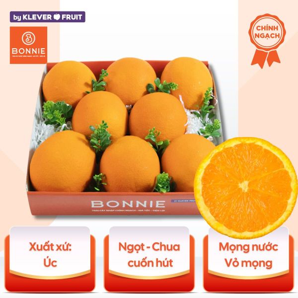 Cam Navel Úc – Trái Cây Nhập Khẩu Thượng Hạng Từ Bonnie Fruit