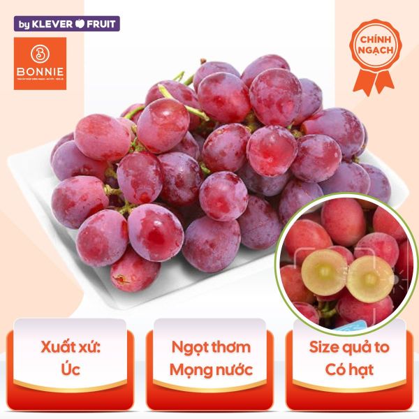 Nho đỏ có hạt Úc