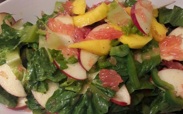 Cách làm salad bưởi táo giảm cân tại nhà