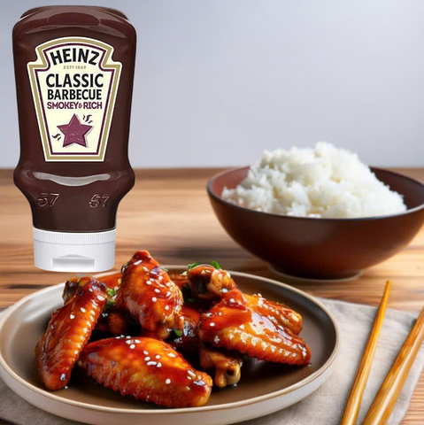 Cánh Gà Nướng Sốt Heinz Classic Barbecue – Thơm Ngon Đậm Đà, Chuẩn Vị Nhà Hàng