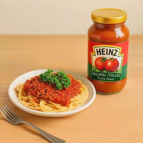 Mỳ Spaghetti Sốt Cà Chua Thịt Bằm Thơm Ngon Chuẩn Vị Ý Với Sốt Heinz Original Italian