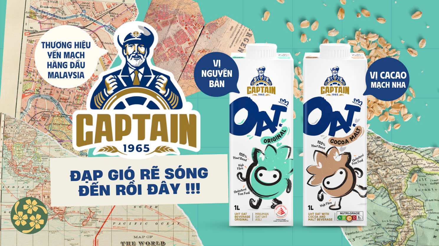 Captain – Sữa Yến Mạch Đẳng Cấp Malaysia, Chất Lượng Vượt Trội!
