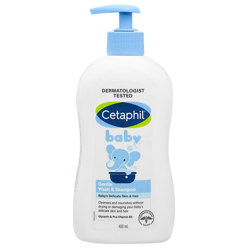 Sữa tắm & gội 2in1 cho bé Cetaphil Baby Gentle hương dịu nhẹ 400 ml