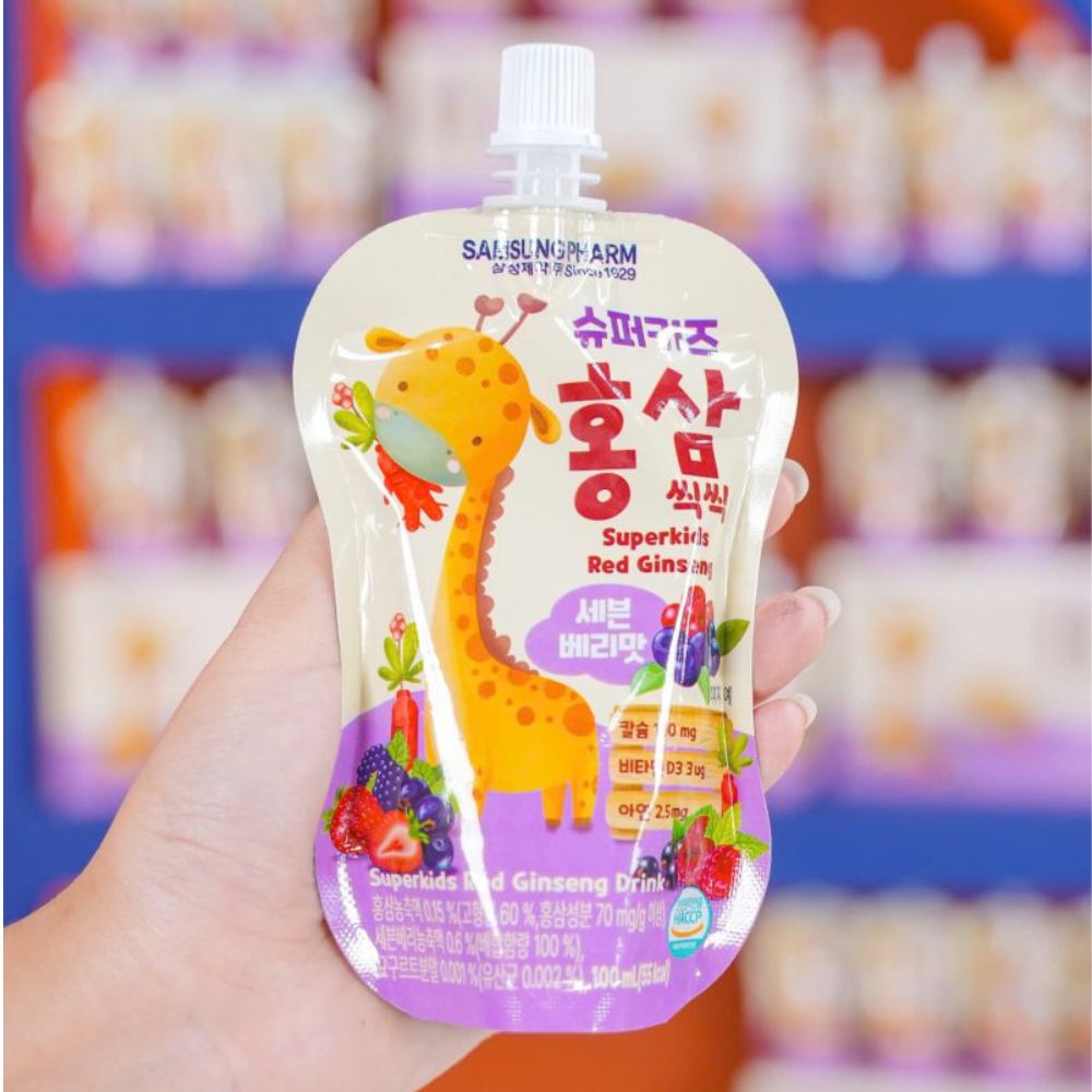 Nước hồng sâm Superkids Red Gingsen Samsung Pharm 100 ml