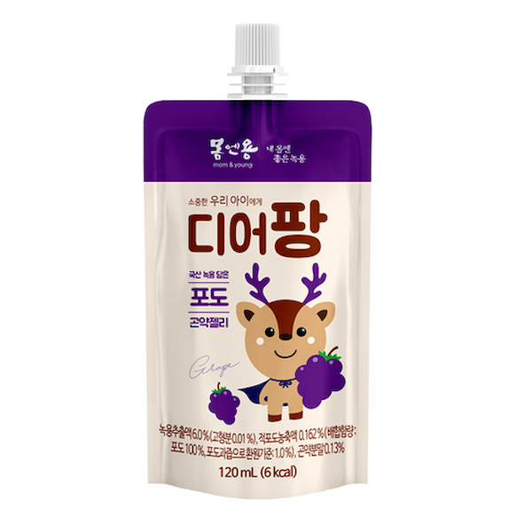 Nước Thạch Gạc Hươu Non Deer Pang Vị Nho 120 ml (từ 1 tuổi) Hàn Quốc