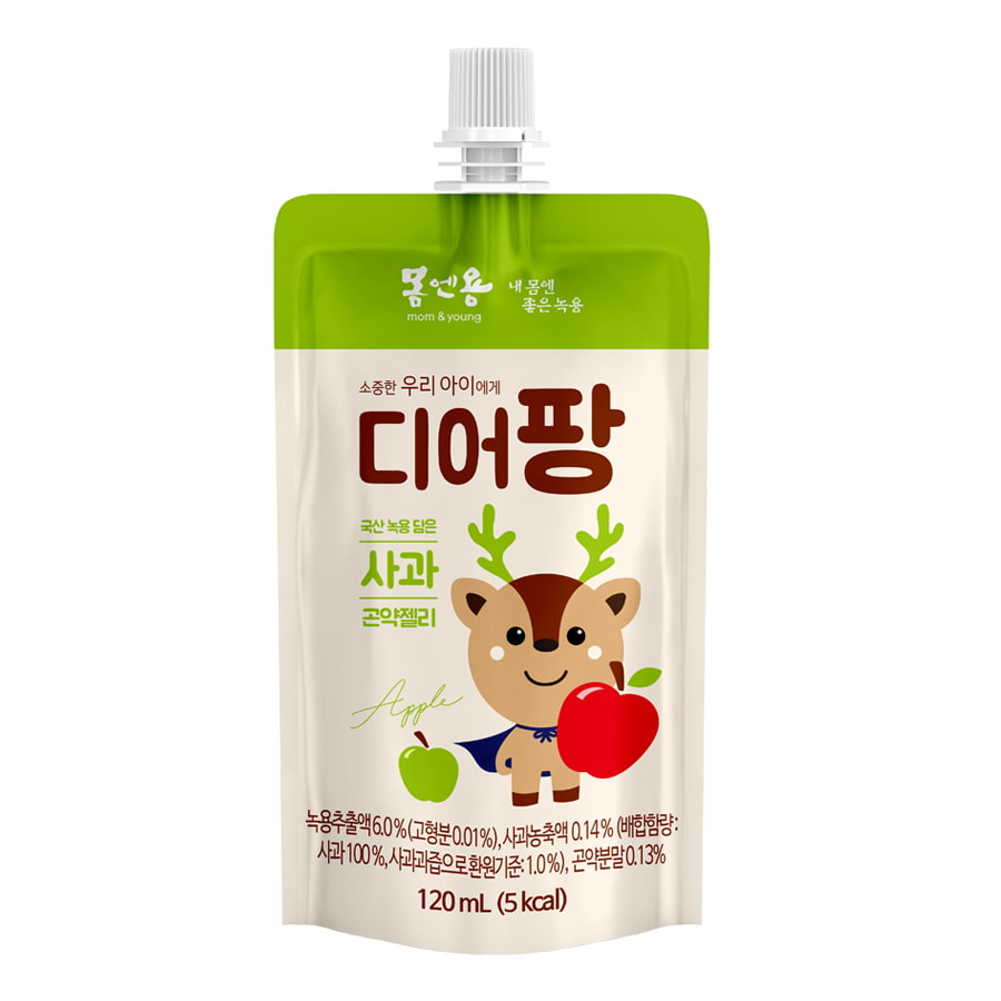 Nước Thạch Gạc Hươu Non Deer Pang Vị Táo 120ml (từ 1 tuổi) Hàn Quốc
