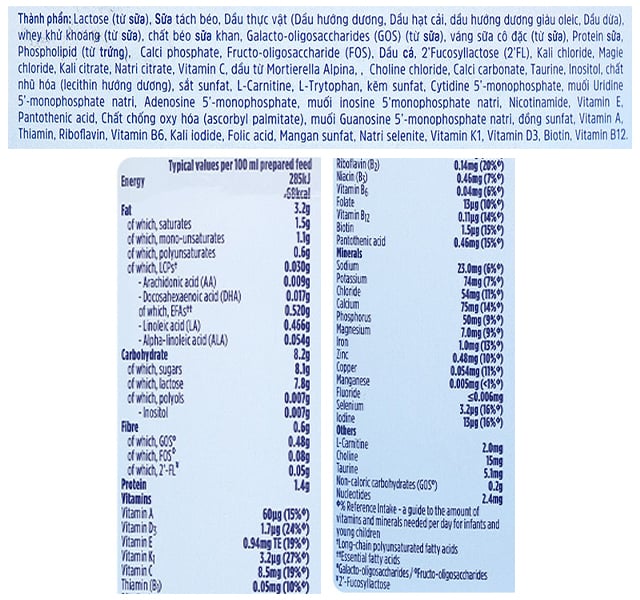 Sữa bột Aptamil Anh Advanced số 2 800g (6 - 12 tháng)