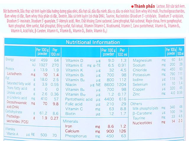 Sữa bột Meiji Growing Up Formula 800g (1 - 3 tuổi)