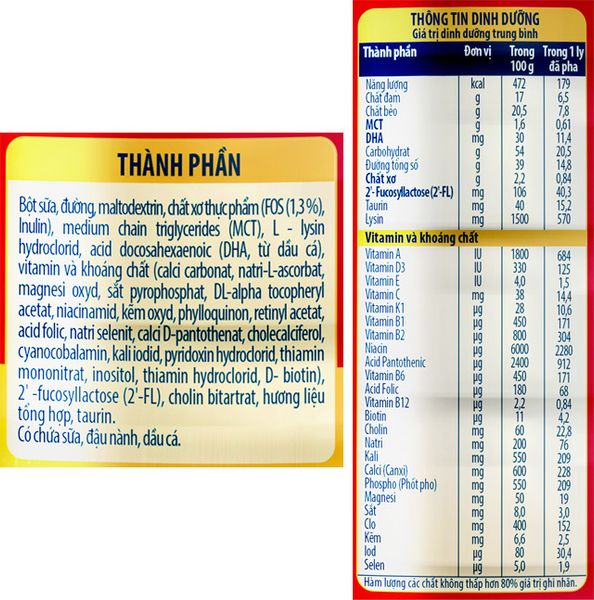 Sữa bột Nutifood GrowPLUS+ đỏ 1+ hương vani 900g (1 - 2 tuổi) cho trẻ suy dinh dưỡng, thấp còi