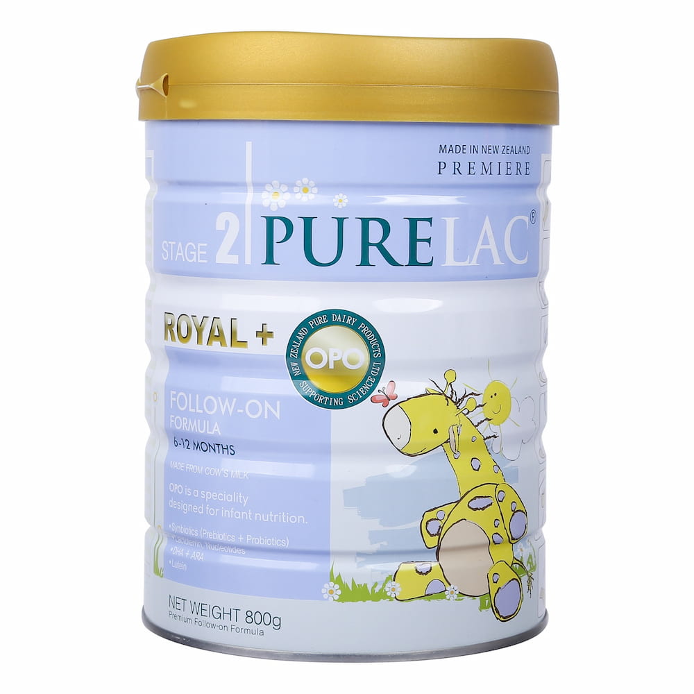 Sữa PureLac số 2 800g (6 - 12 tháng) Royal+ Follow-on Formula