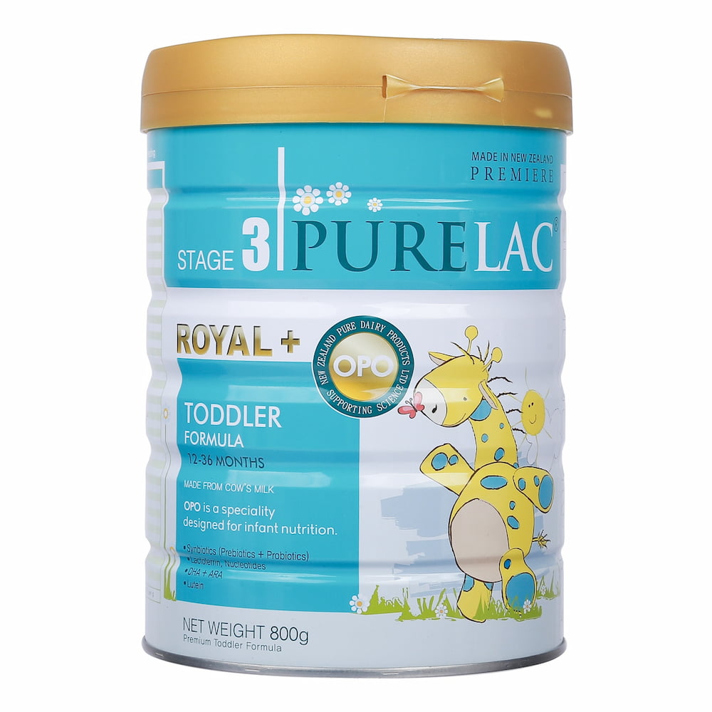 Sữa Purelac số 3 800g (1 - 3 tuổi) Royal+ Toddler Formula