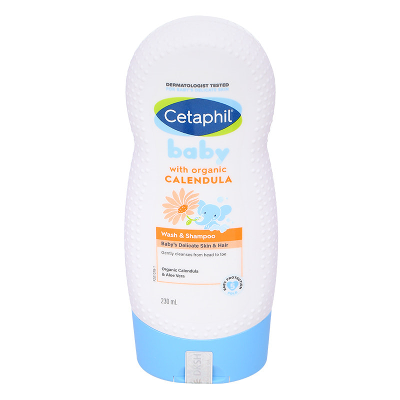Sữa tắm & gội 2in1 cho bé Cetaphil Baby chiết xuất hoa cúc hữu cơ 230 ml