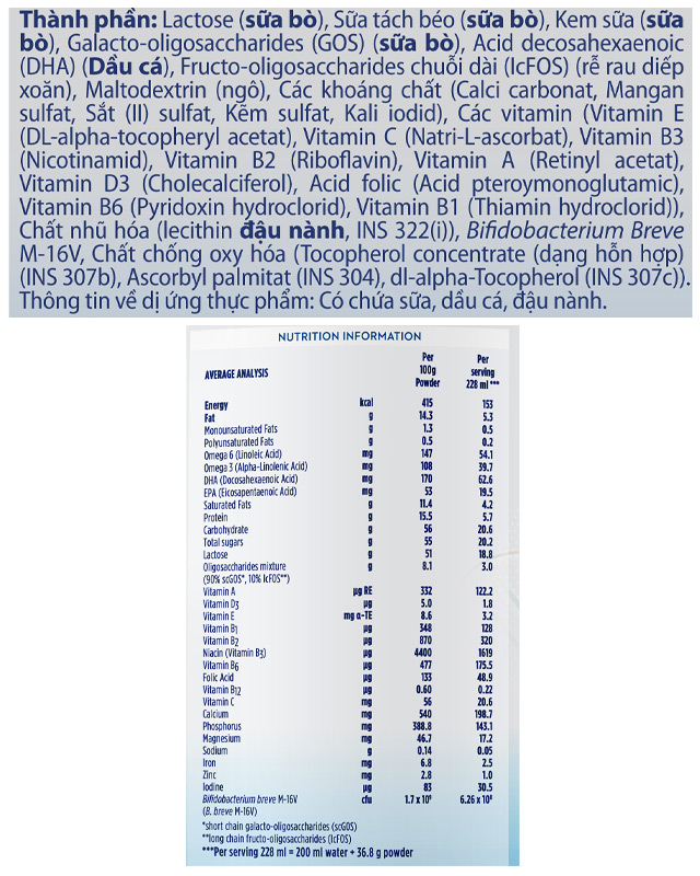 Sữa bột Aptamil Profutura Kid Cesarbiotik số 3 800g (từ 2 tuổi)