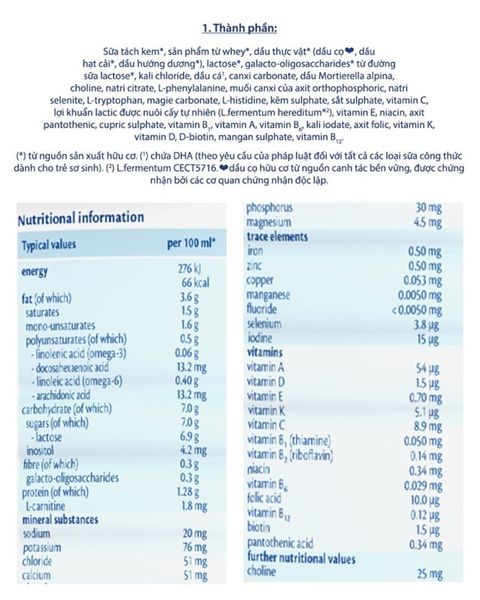 Sữa bột HiPP Organic Combiotic số 1 800g (0 - 6 tháng)