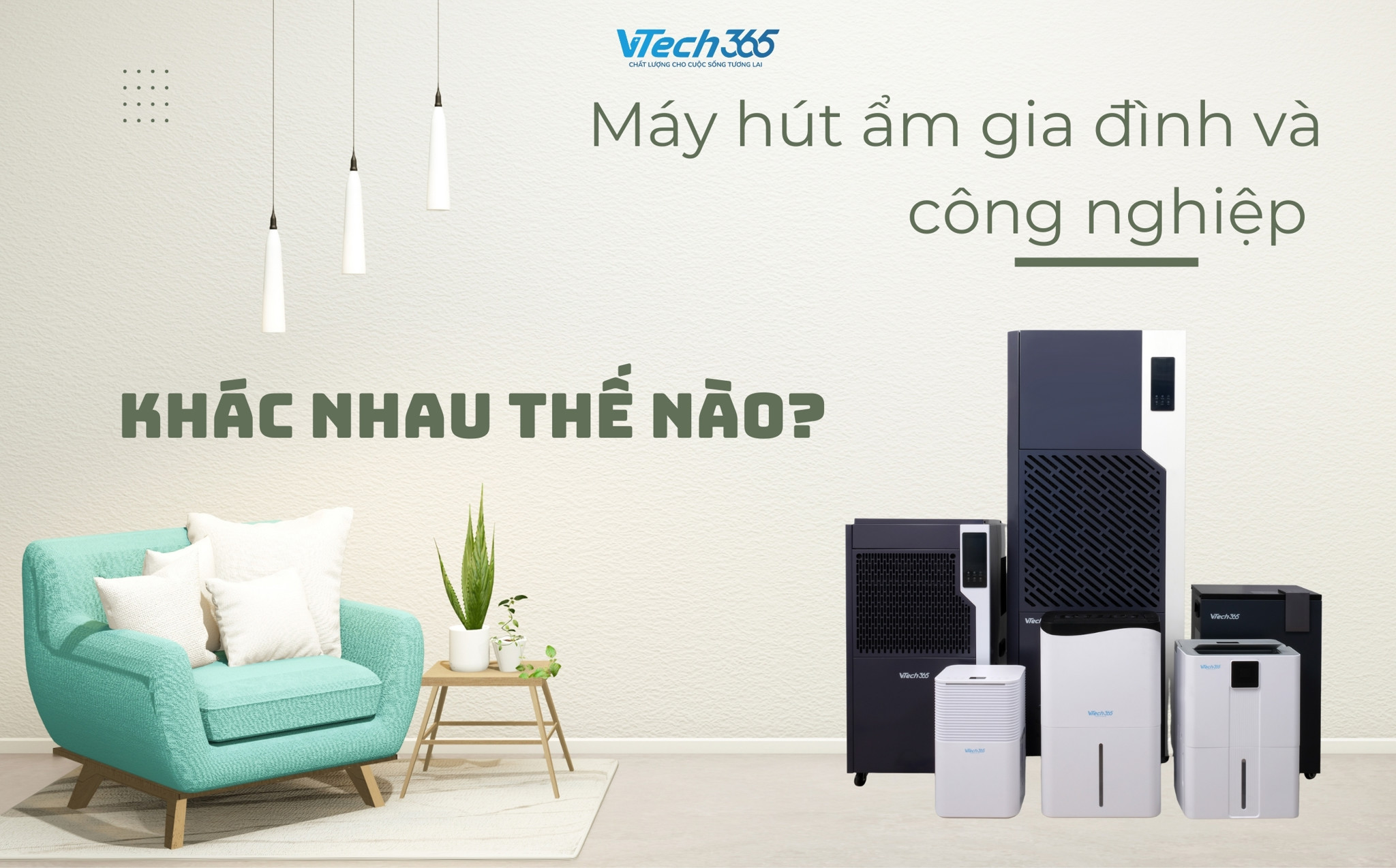 Máy hút ẩm gia đình và công nghiệp khác nhau thế nào?