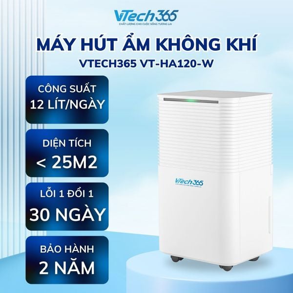 Máy hút ẩm công suất 12L/ngày - thương hiệu VTech365