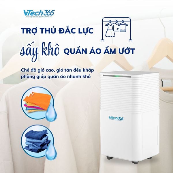 Máy hút ẩm công suất 12L/ngày - thương hiệu VTech365