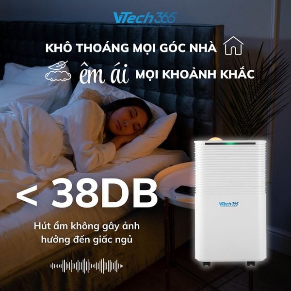 Máy hút ẩm công suất 12L/ngày - thương hiệu VTech365