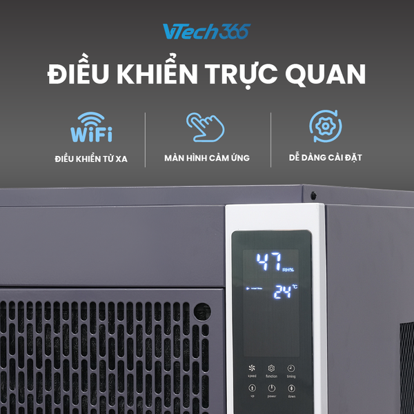 Máy hút ẩm công suất 100L/ngày - thương hiệu VTech365