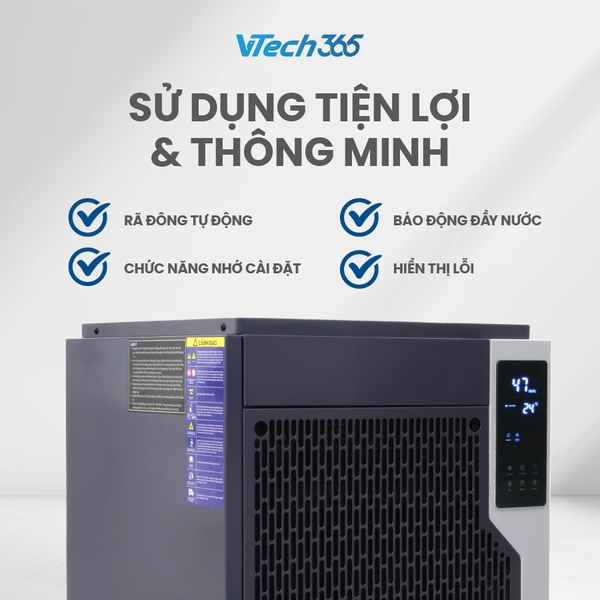 Máy hút ẩm công suất 100L/ngày - thương hiệu VTech365