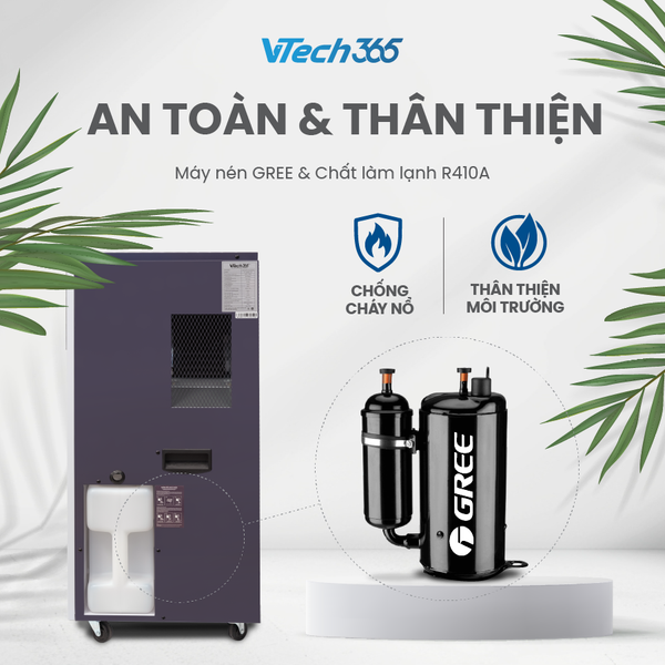 Máy hút ẩm công suất 100L/ngày - thương hiệu VTech365