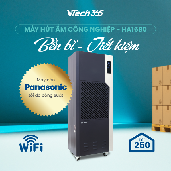 Máy hút ẩm công suất 168L/ngày - thương hiệu VTech365