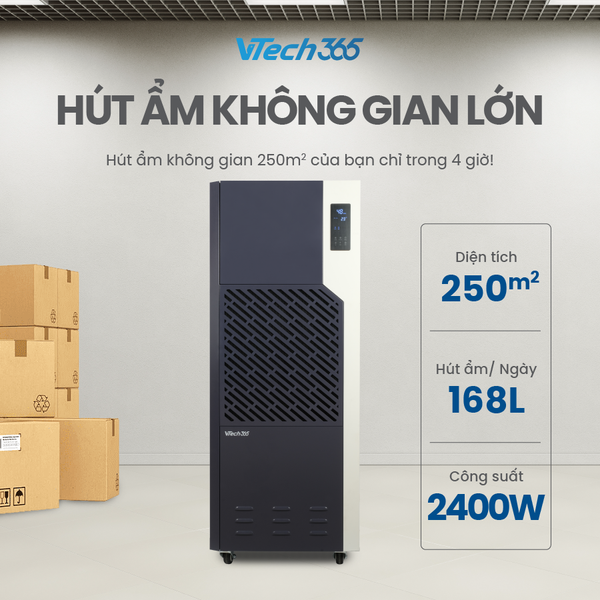 Máy hút ẩm công suất 168L/ngày - thương hiệu VTech365
