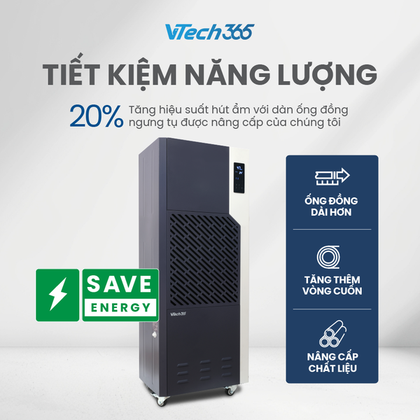 Máy hút ẩm công suất 168L/ngày - thương hiệu VTech365