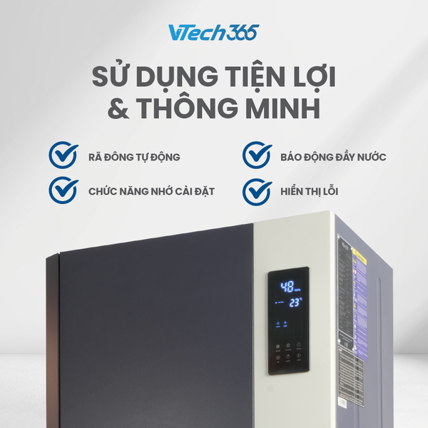 Máy hút ẩm công suất 168L/ngày - thương hiệu VTech365