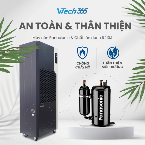 Máy hút ẩm công suất 168L/ngày - thương hiệu VTech365