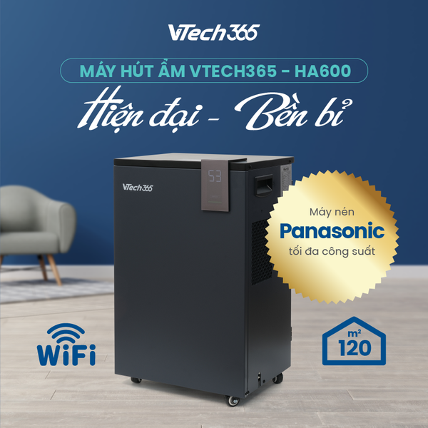 Máy hút ẩm công suất 60L/ngày - thương hiệu VTech365