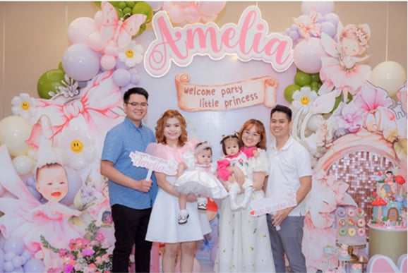 Tiệc sinh nhật bé Amelia
